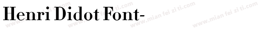 Henri Didot Font字体转换